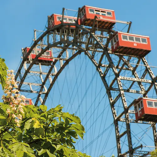 Vienna Prater with Giant Ferris Wheel 