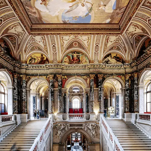 Kunsthistorisches Museum Vienna, vista dall’interno