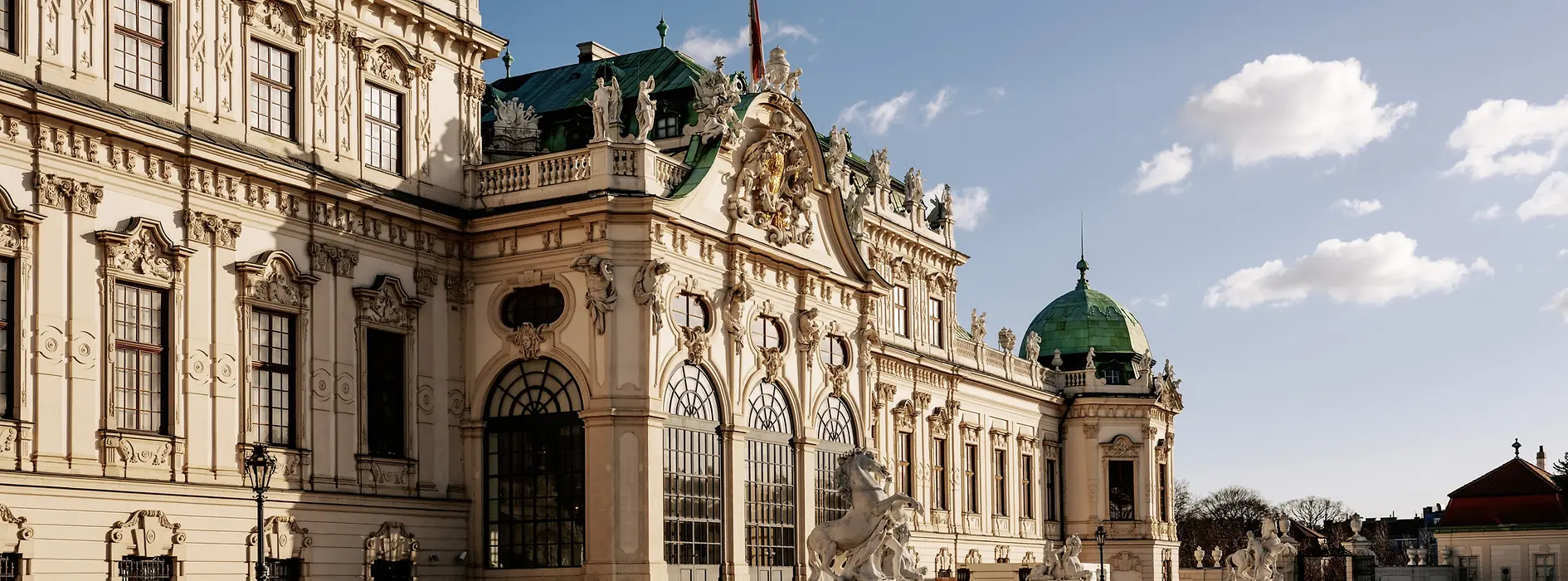 Oberes Belvedere, Rückseite