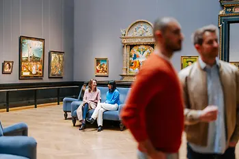 Visitors at the Museum of Fine Arts