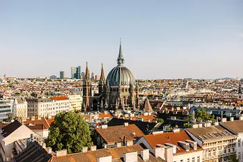 View of Vienna from a terrace