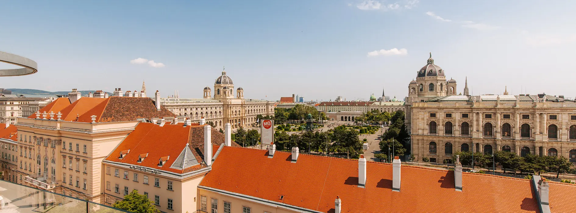 Panorama view over the Museums Quartier