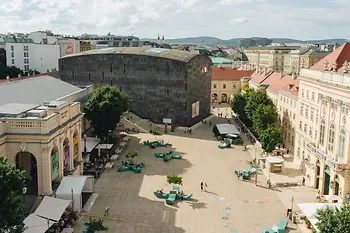 Vue aérienne du MuseumsQuartier de Vienne