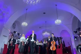 Musiker auf der Bühne